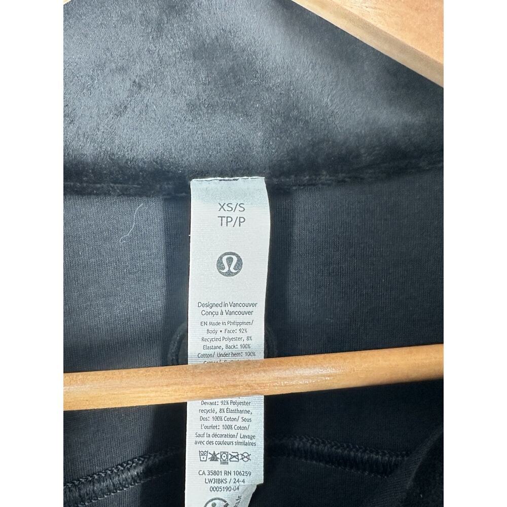 Lululemon Scuba Oversized Half Zip Funnel Neck Velvet Black Size XS/S NWT - Picture 2 of 6